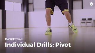 Individual Drills Pivot  Basketball [upl. by Yruy749]