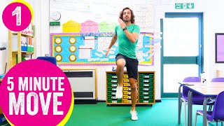 5 Minute Move  Kids Workout 1  The Body Coach TV [upl. by Urba905]