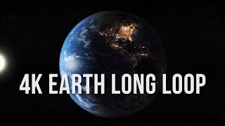 4K Earth Rotating Half Hour Loop  Relaxing Screensaver [upl. by Nananne794]