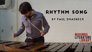 Rhythm Song by Paul Smadbeck  Marimba Literature Library [upl. by Suhpesoj]