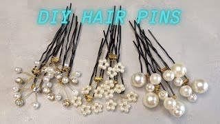 STYLISH HAIR PINS  DIY HAIR ACCESSORIES AT HOME  MAKE HAIR PINS AT HOME [upl. by Worden437]