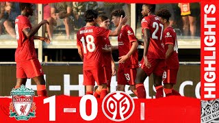 Highlights Liverpool 10 FSV Mainz 05  Late goal wins it for the Reds [upl. by Blasius]