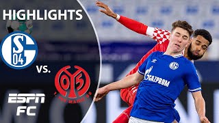 Matthew Hoppe and Schalke draw vs Mainz in relegation showdown  ESPN FC Bundesliga Highlights [upl. by Wilinski]