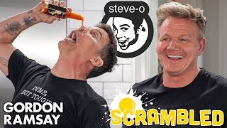 SteveO Shocks Gordon Ramsay While Making A Southwestern Omelette  Scrambled [upl. by Cressler]