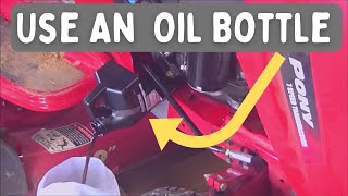 Oil Change Trick  TroyBilt  Craftsman  MTD [upl. by Clementine248]