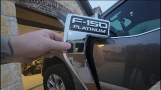 2021 F150 side emblem removal SUPER EASY [upl. by Gelb]