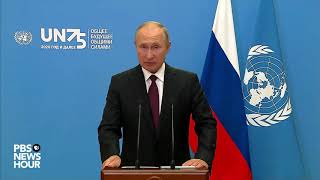 WATCH Russia President Putins full speech at UN General Assembly [upl. by Alamat137]