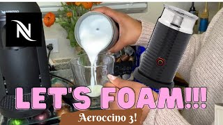 How To Foam Milk With Aeroccino 3 Make Coffee With Foam Tips amp Tricks  Easy Foamed Latte Recipe [upl. by Tallbot763]