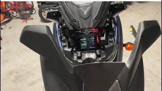 Yamaha Xmax 300  Battery Access Tutorial [upl. by Griggs]