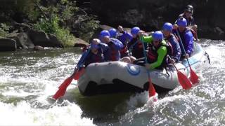 2016 Upper Gauley White Water Rafting in Class V RapidsWipeout [upl. by Ynnig]