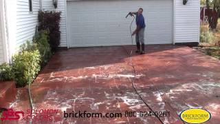 How to Rejuvenate an Old Concrete Driveway with Brickform AntiqueIt [upl. by Nalyt]