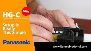 Panasonic HGC laser sensor 2 point teach simple setup [upl. by Rycca]