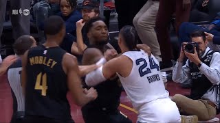 Donovan Mitchell And Dillon Brooks FULL FIGHT EJECTIONS [upl. by Aihseyk850]