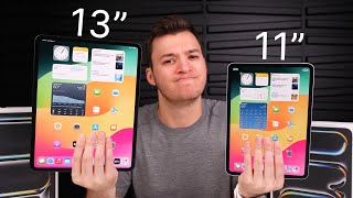 2024 iPad Pro 11” vs 13”  Unboxing Comparison amp Detailed Look [upl. by Eberta]