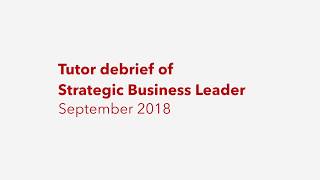 SBL September 2018 debrief question 1 [upl. by Itsyrc]