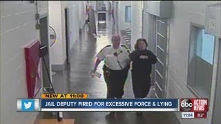 Pinellas County jail deputy fired for slapping inmate and lying about it [upl. by Neetsirhc]