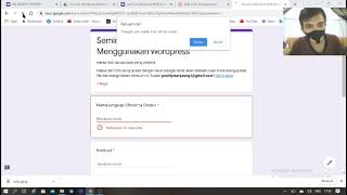 Cara Membuat Formulir Pendaftaran WEBINAR Dengan Google Form [upl. by Nylzzaj564]