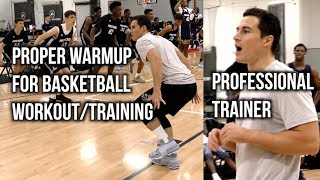 Proper Warmup For Basketball WorkoutTraining Feat PROFESSIONAL TRAINER PJF Performance [upl. by Luna]