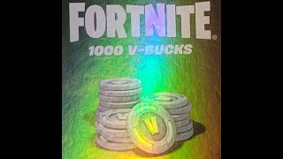 Fortnite 1000 VBUCKS Code Giveaway [upl. by Acirem]