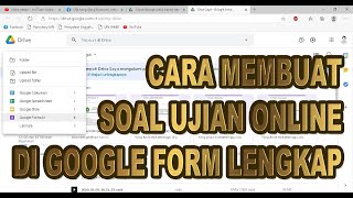 cara membuat soal ujian di google form langsung keluar nilai [upl. by Aikemaj615]