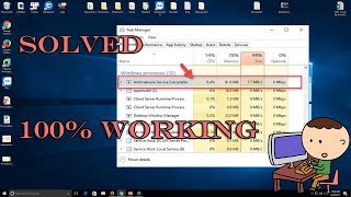 How To Solve Antimalware Service Executable High CPU Usage MsMpEngexe Problem in Windows 10818 [upl. by Atinal953]