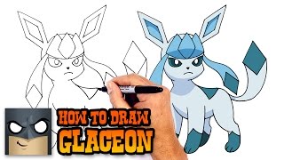 How to Draw Glaceon  Pokemon [upl. by Yelac375]