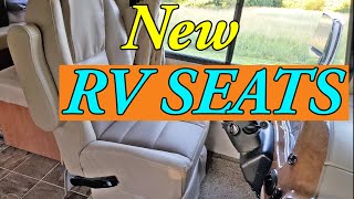 Motorhome Seat Reupholster RV LivingThor Ace [upl. by Nicolella]