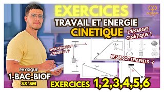 Exercices Corrigés  Travail et Énergie Cinétique  1ère Bac SXSM [upl. by Luhey]