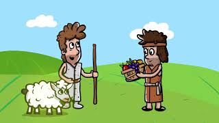 Los hermanos Caín y Abel 🐑✨  Historia de la Biblia  Mi primera biblia  03 [upl. by Lamphere]