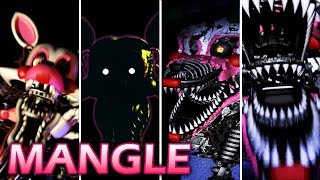 Evolution of Mangle in FNAF 20142015 [upl. by Ojeitak]