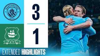 Extended Highlights  Man City 31 Plymouth  OReilly brace amp De Bruyne goal into FA Cup Quarters [upl. by Cos]