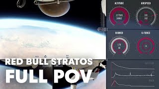 Red Bull Stratos FULL POV  Felix Baumgartners Stratosphere Jump [upl. by Jessamine221]