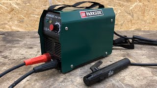 Lidl PARKSIDE ® PISG 120 A2 Stick Welding Machine Unboxing and Test  MMA Elektrodenschweißgerät [upl. by Koetke113]