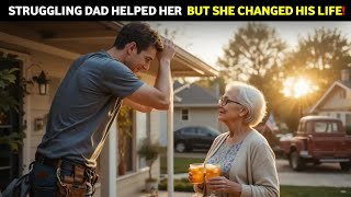 A Struggling Dad Fixed an Elderly Neighbors Roof He Didnt Expect That She’d Change His Life [upl. by Annahavas]