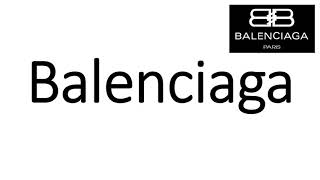 How to Pronounce Balenciaga CORRECTLY [upl. by Enomad]