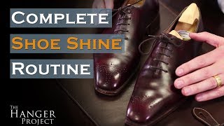 Complete Shoe Shine Routine [upl. by Adham]