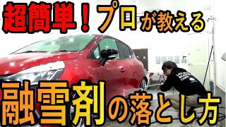 融雪剤（塩カル）を簡単に落とすアイテムは○○と○○【洗車のコツ・洗い方】 [upl. by Ahsehat193]