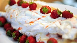 Glenisk Meringue Roulade Recipe with Rozanne Stevens [upl. by Eelyahs]