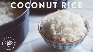 Coconut Rice Recipe  HoneysuckleCatering [upl. by Eruot]