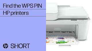 How to find the WPS PIN to complete printer setup  HP Support [upl. by Irafat]