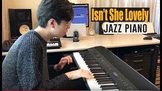 Stevie Wonder  Isnt She Lovely Jazz Piano [upl. by Esinaj]