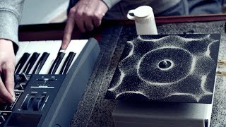 Cymatics Chladni Plate  Sound Vibration and Sand [upl. by Boonie]