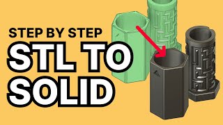 Convert STL Mesh to a Solid Body in Fusion 360 2023 [upl. by Mccurdy]