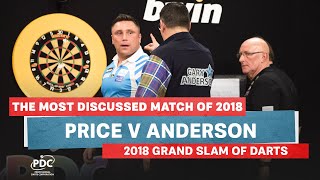 THE MOST DISCUSSED MATCH OF 2018  Price v Anderson  2018 Grand Slam of Darts Final [upl. by Leunamne]