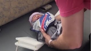 Newborn Bills Mafia Member BREAKS His First Table [upl. by Zohara306]