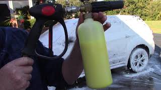 Amazing Trick With Foam Cannon  Let It Foam Baby [upl. by Kimmi]