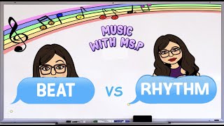 Primary Music Lesson  Beat vs Rhythm [upl. by Fredela]