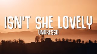 UNDRESSD  Isnt She Lovely Lyrics [upl. by Ottie306]