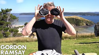 Gordon Ramsay Makes Abalone Scrambled Eggs In New Zealand  Scrambled [upl. by Gilbert345]