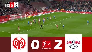 1 FSV Mainz 05 gegen RB Leipzig 02  Bundesliga 202425  Spielen Höhepunkte [upl. by Ariana]